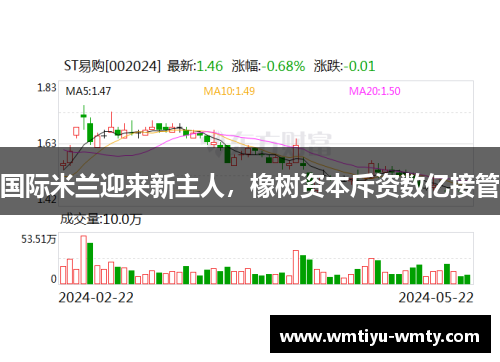 国际米兰迎来新主人，橡树资本斥资数亿接管